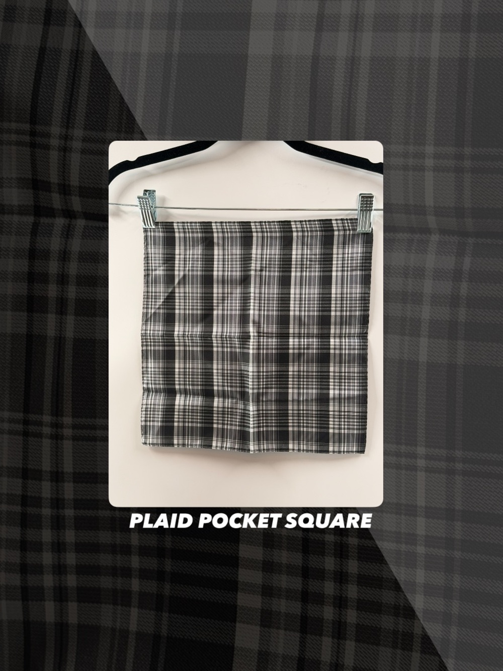 EUC Plaid Pocket Square